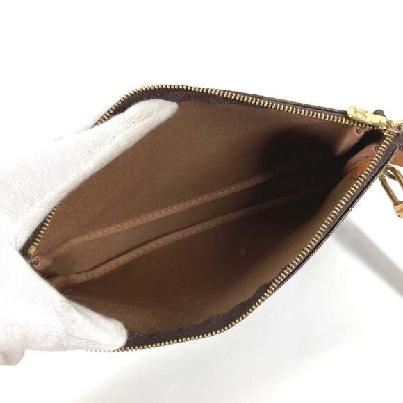 LOUIS VUITTON Authentic Brown Monogram Canvas Pochette Shoulder Bag - Picture 11 of 16